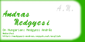andras medgyesi business card